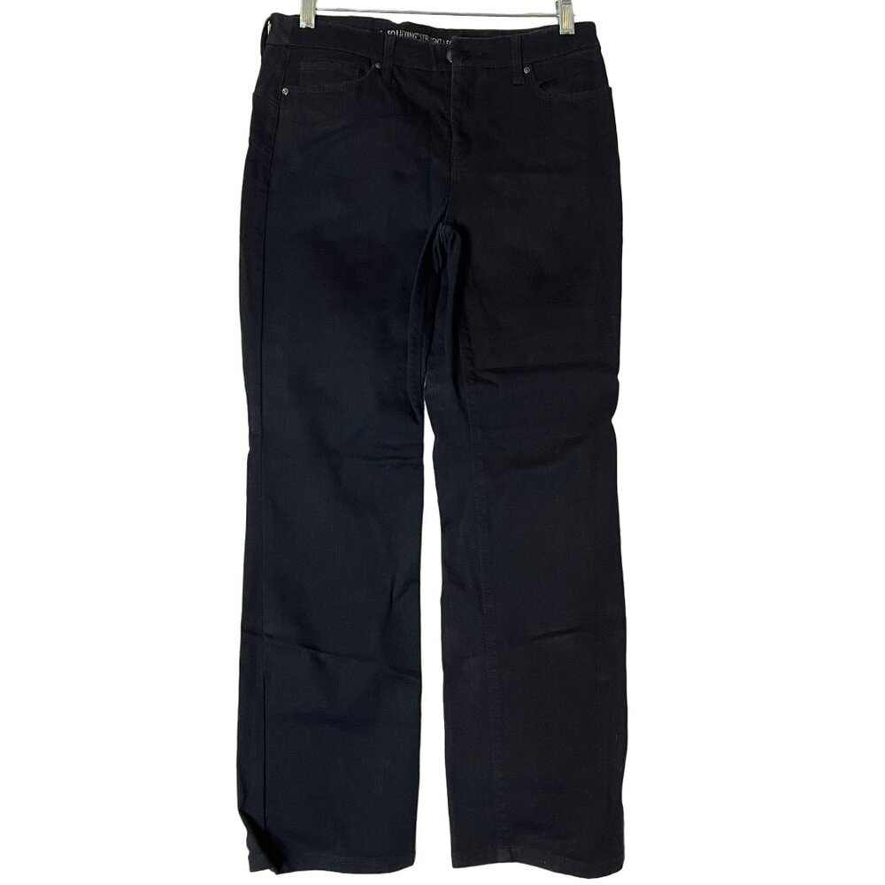 Chico's The So Lifting Straight Leg Black Jeans Size 0 (US4) Regular